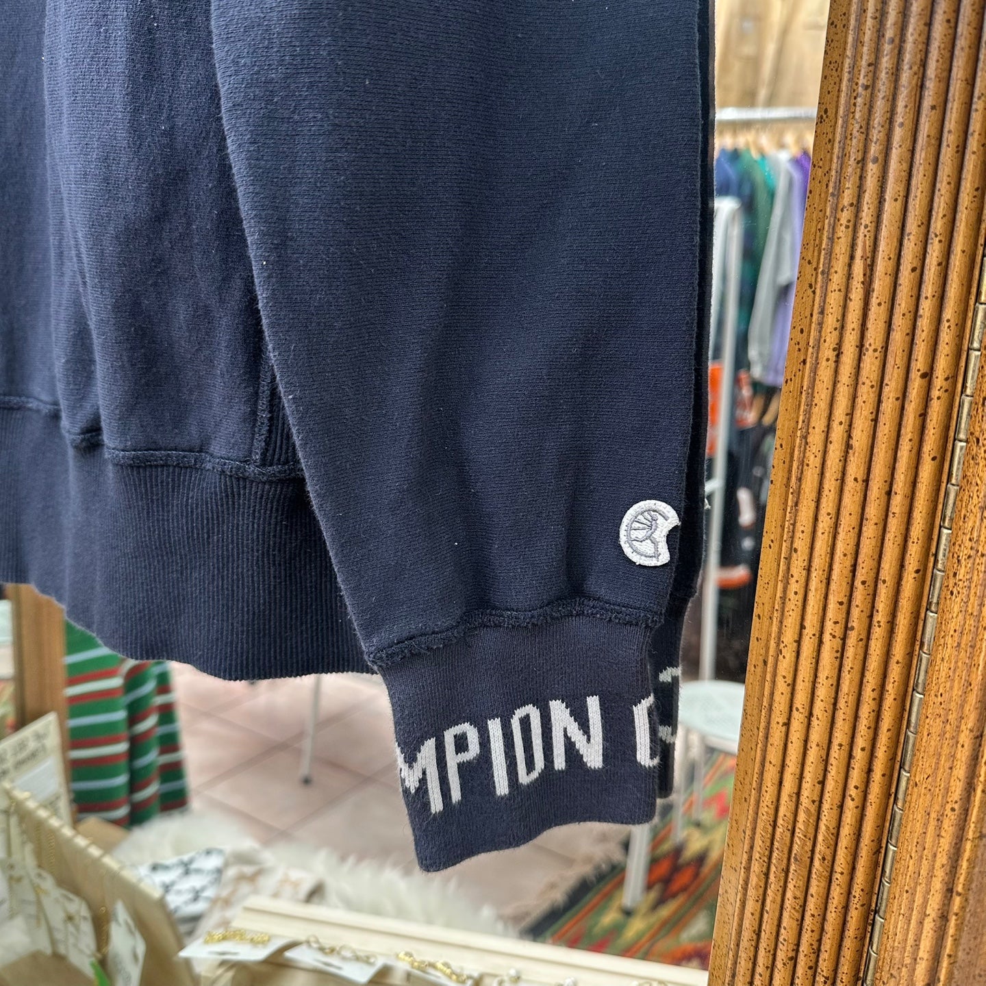 Vintage Champion and Todd Snyder Letter Logo Navy Sweatshirt