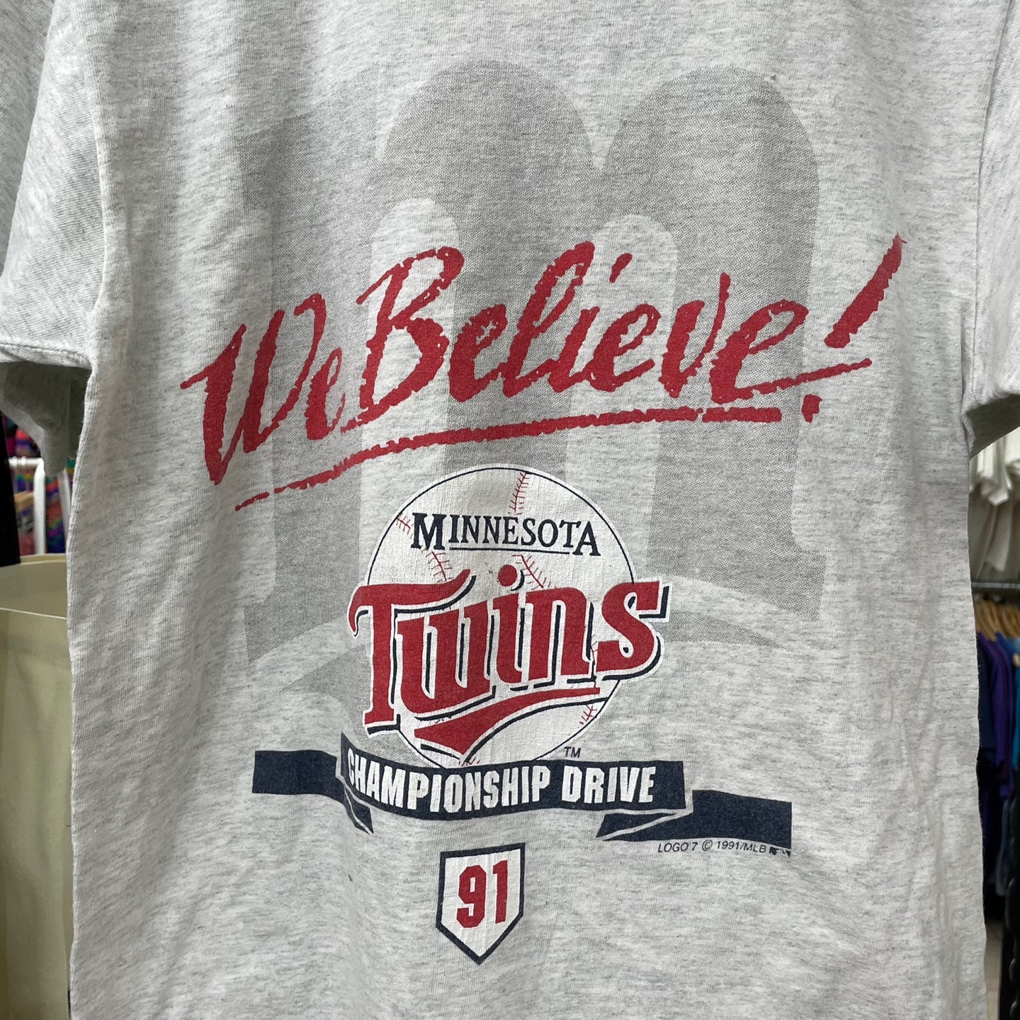 Vintage 1991 Minnesota Twins Championship Drive T-Shirt