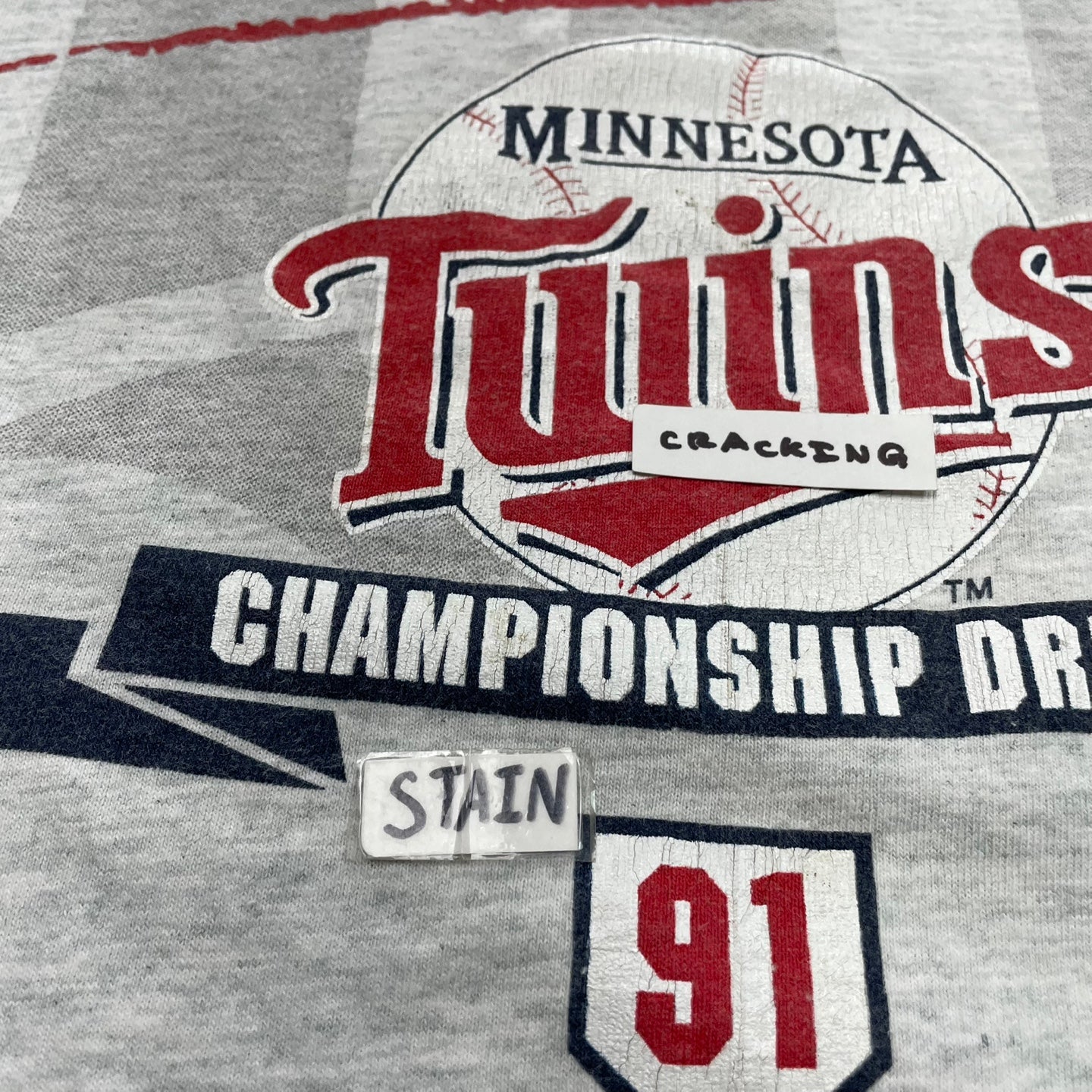 Vintage 1991 Minnesota Twins Championship Drive T-Shirt