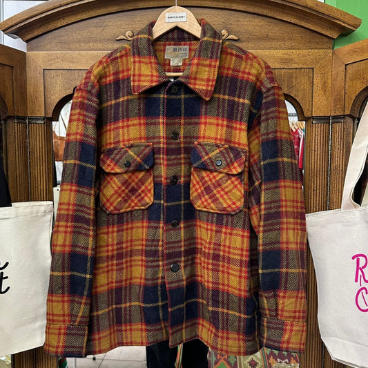 Vintage Cockatoo Wool Blend Flannel Button Up Shirt