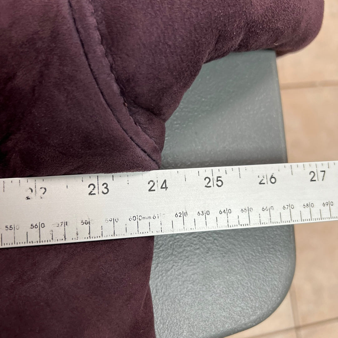 Vintage Dark Purple Sheep Skin Jacket