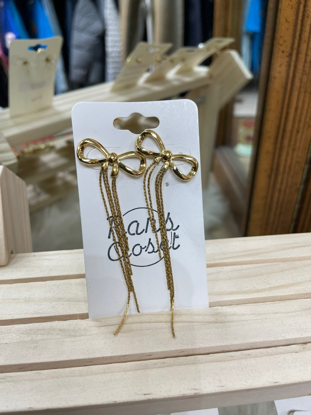 Dangly Bow Earrings