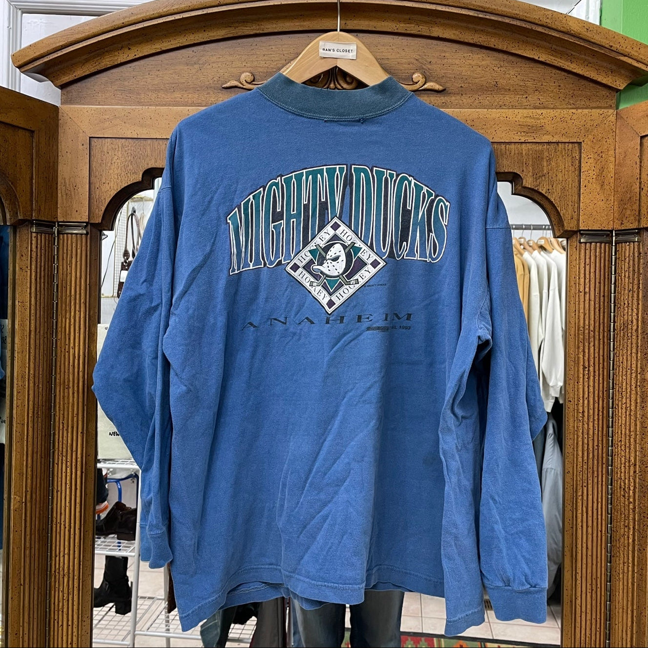 Vintage Mighty Ducks Anaheim Hockey Long Sleeve Shirt