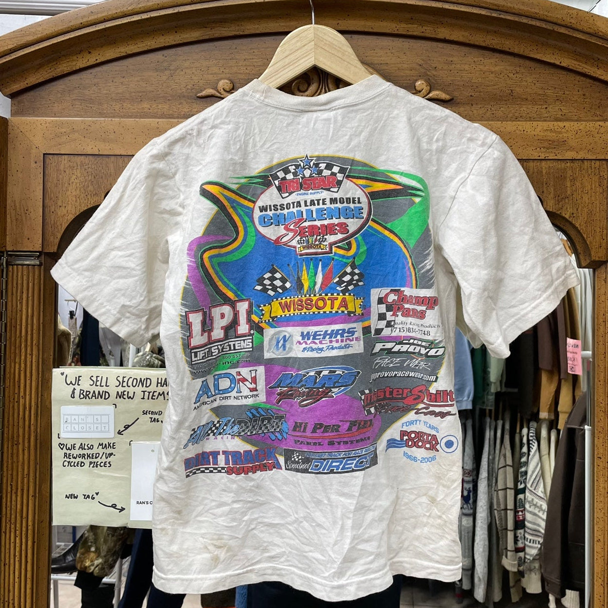 Vintage Wissota Late Model Challenge Series Racing Signed T-Shirt