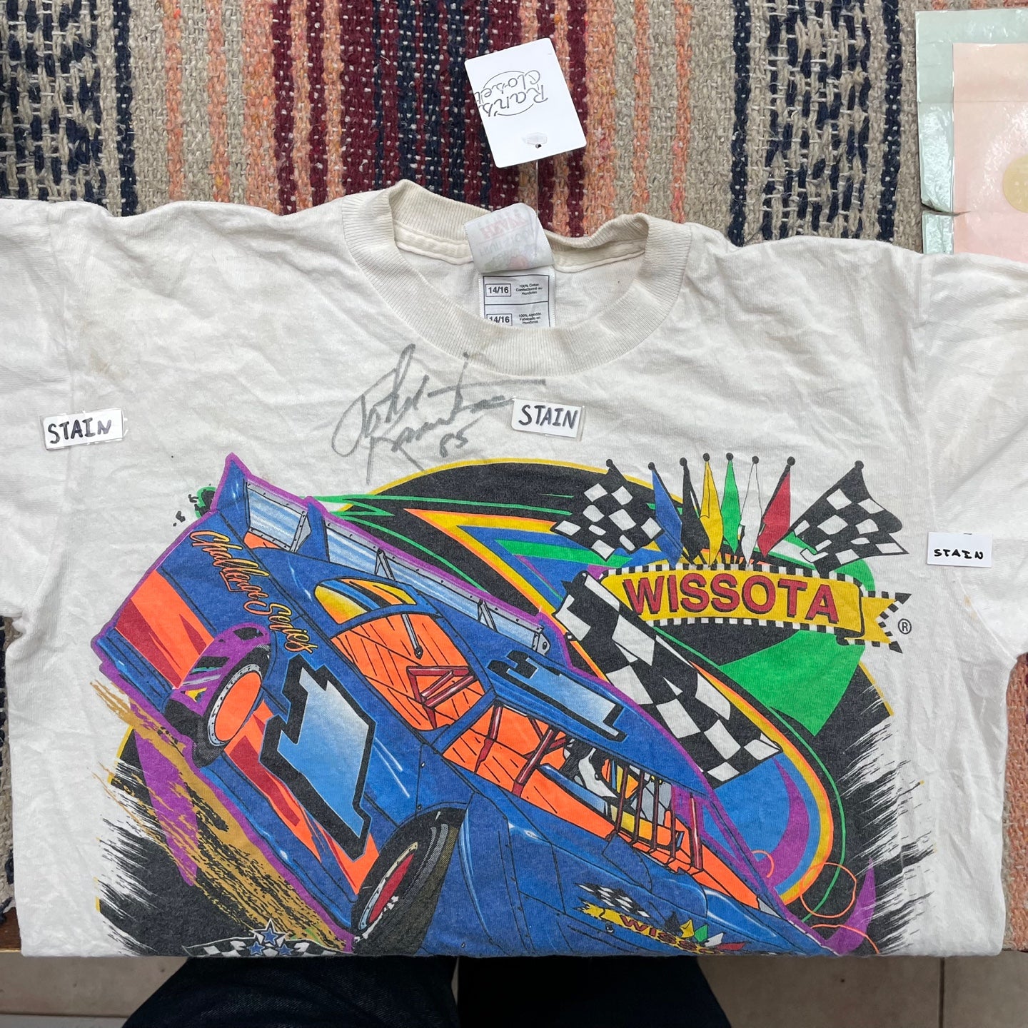 Vintage Wissota Late Model Challenge Series Racing Signed T-Shirt