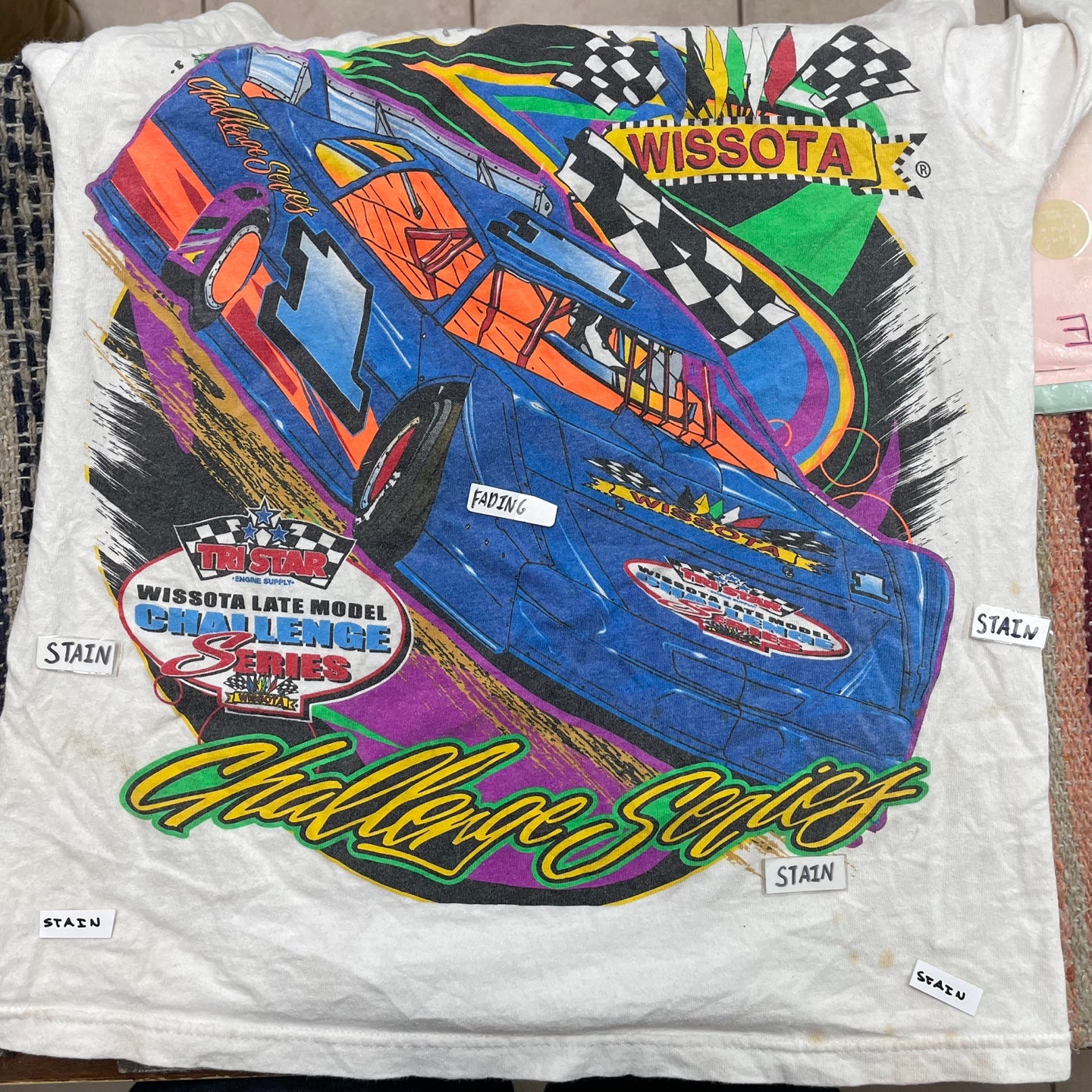 Vintage Wissota Late Model Challenge Series Racing Signed T-Shirt