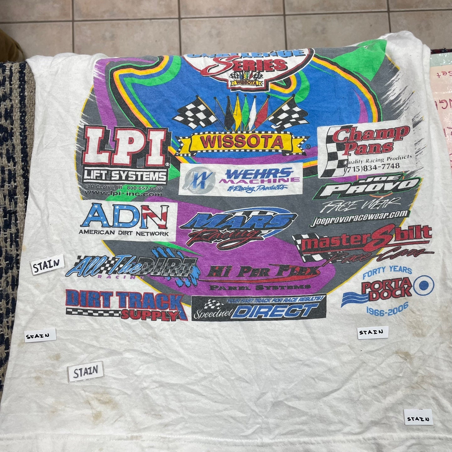 Vintage Wissota Late Model Challenge Series Racing Signed T-Shirt