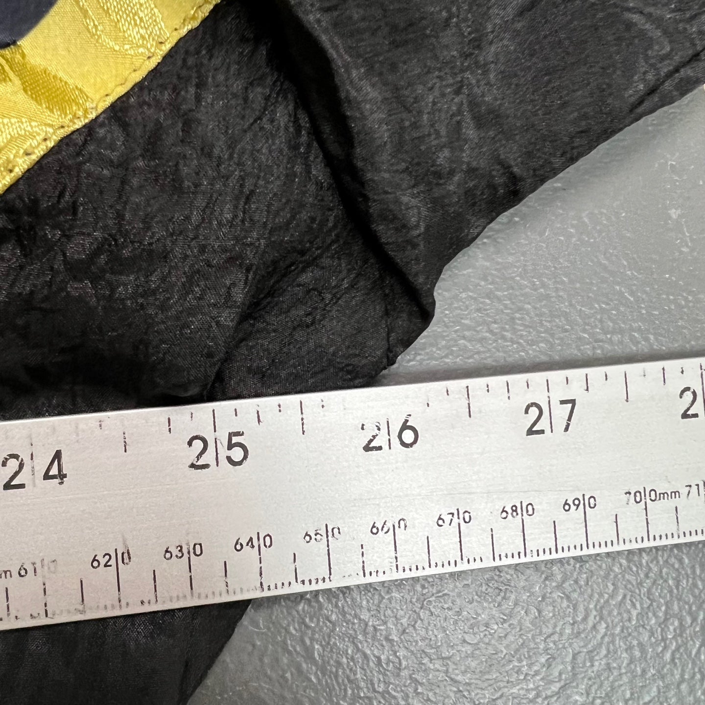 Vintage Ornate Black and Yellow Windbreaker