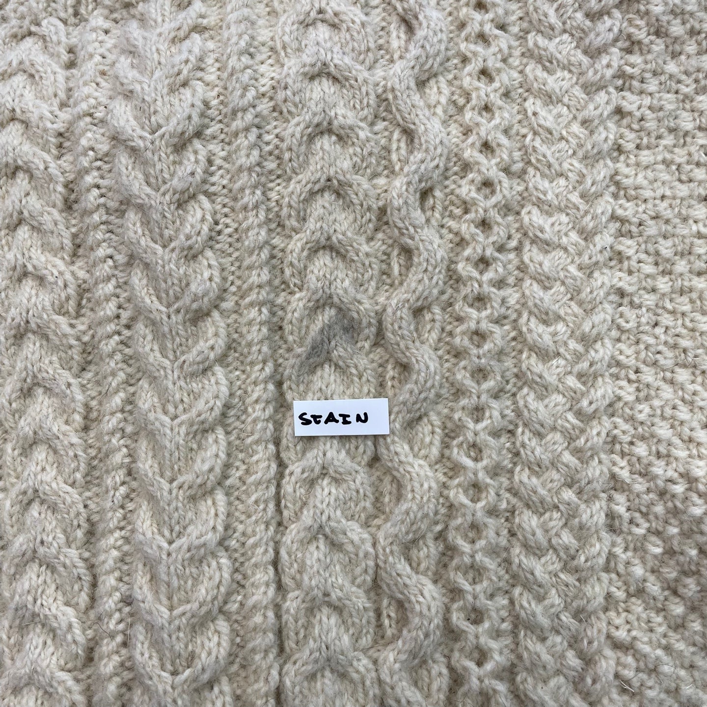 Vintage Thick Cable Knit Cardigan Sweater