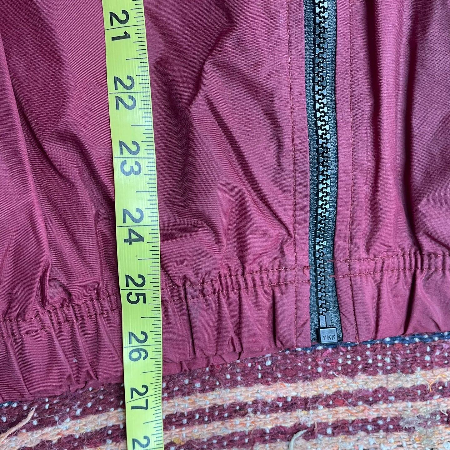 Vintage 90's Burgundy and Black Nike Wind Breaker