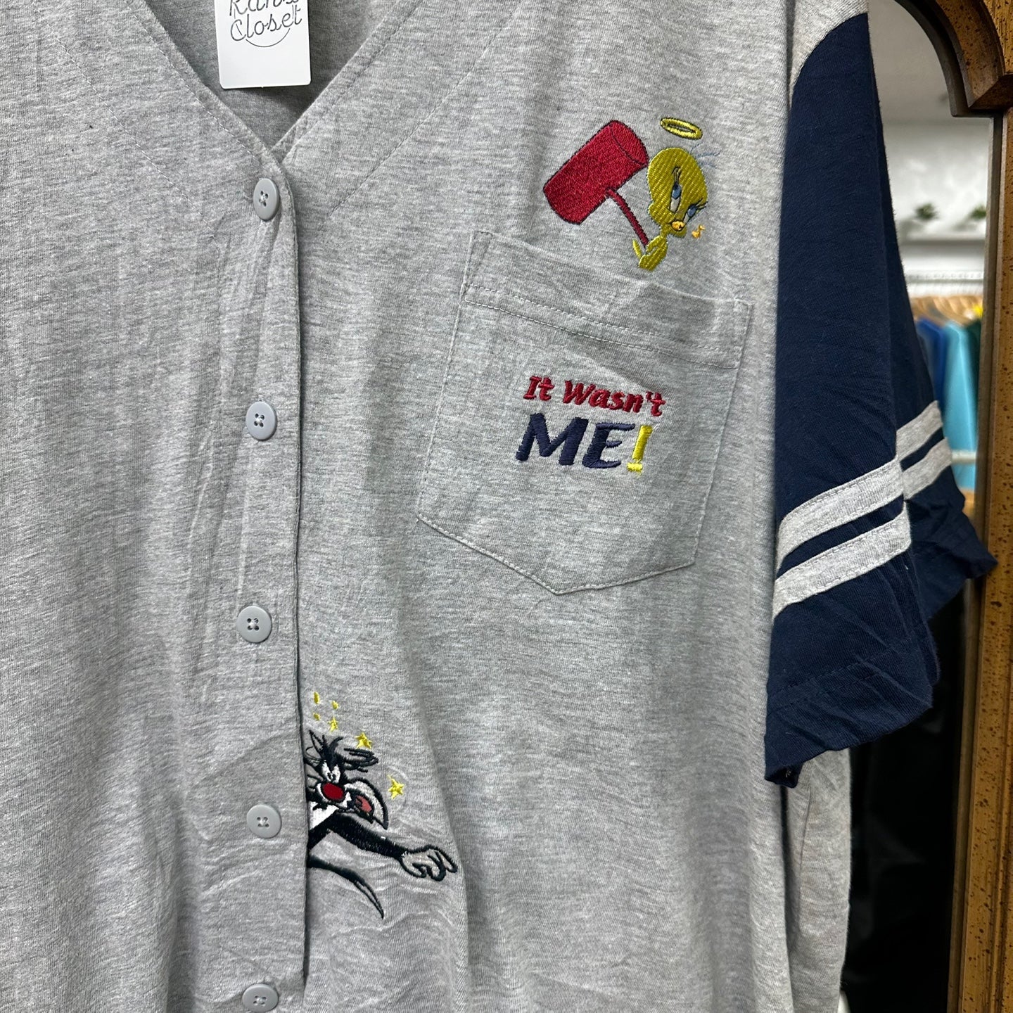 Vintage Tweety and Sylvester Baseball Shirt