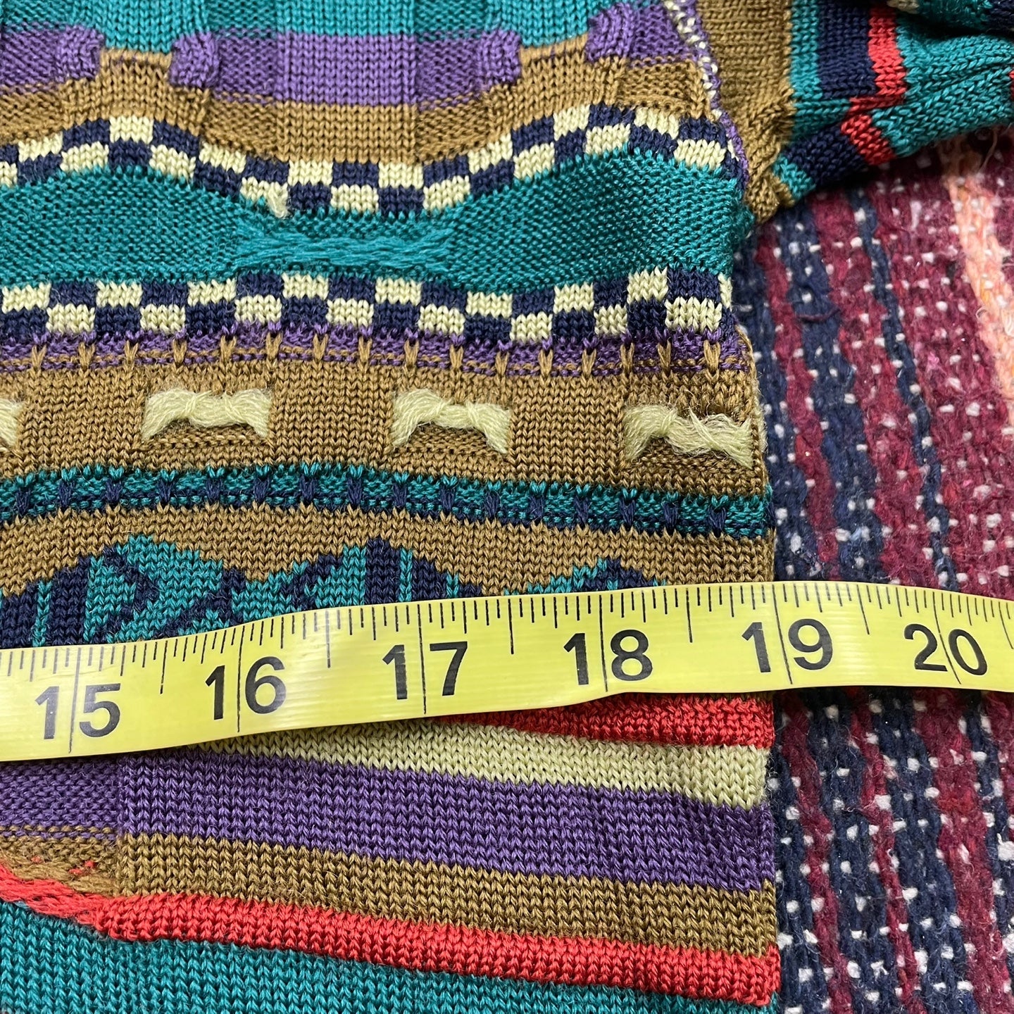 Vintage GranSignore 3D Knit Multi-Colour Sweater