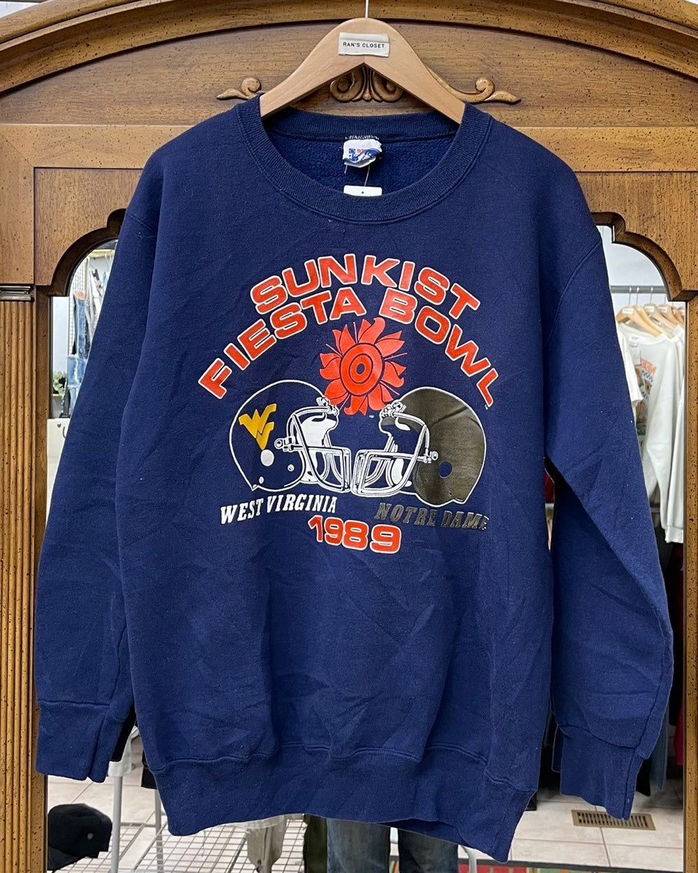 Vintage Sunkist Fiesta Bowl West Virginia vs Notre Dame Sweatshirt
