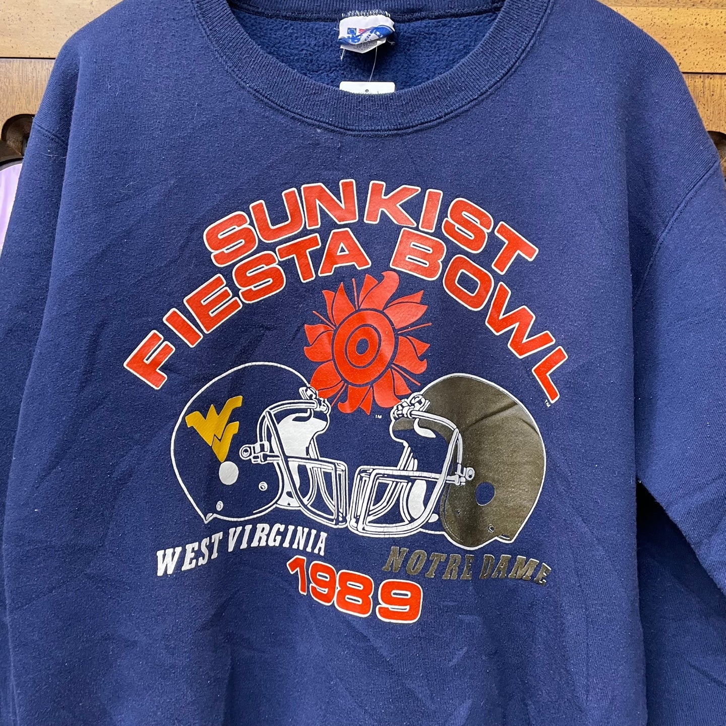 Vintage Sunkist Fiesta Bowl West Virginia vs Notre Dame Sweatshirt