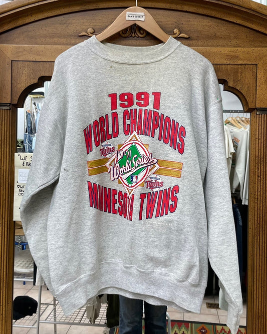 Vintage 1991 MLB Minnesota Twins Championship Sweatshirt