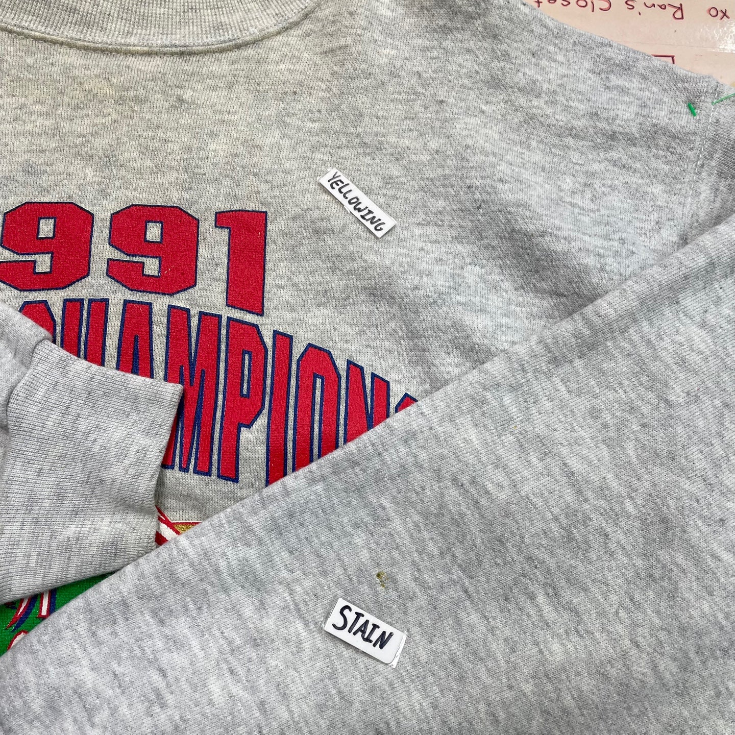 Vintage 1991 MLB Minnesota Twins Championship Sweatshirt