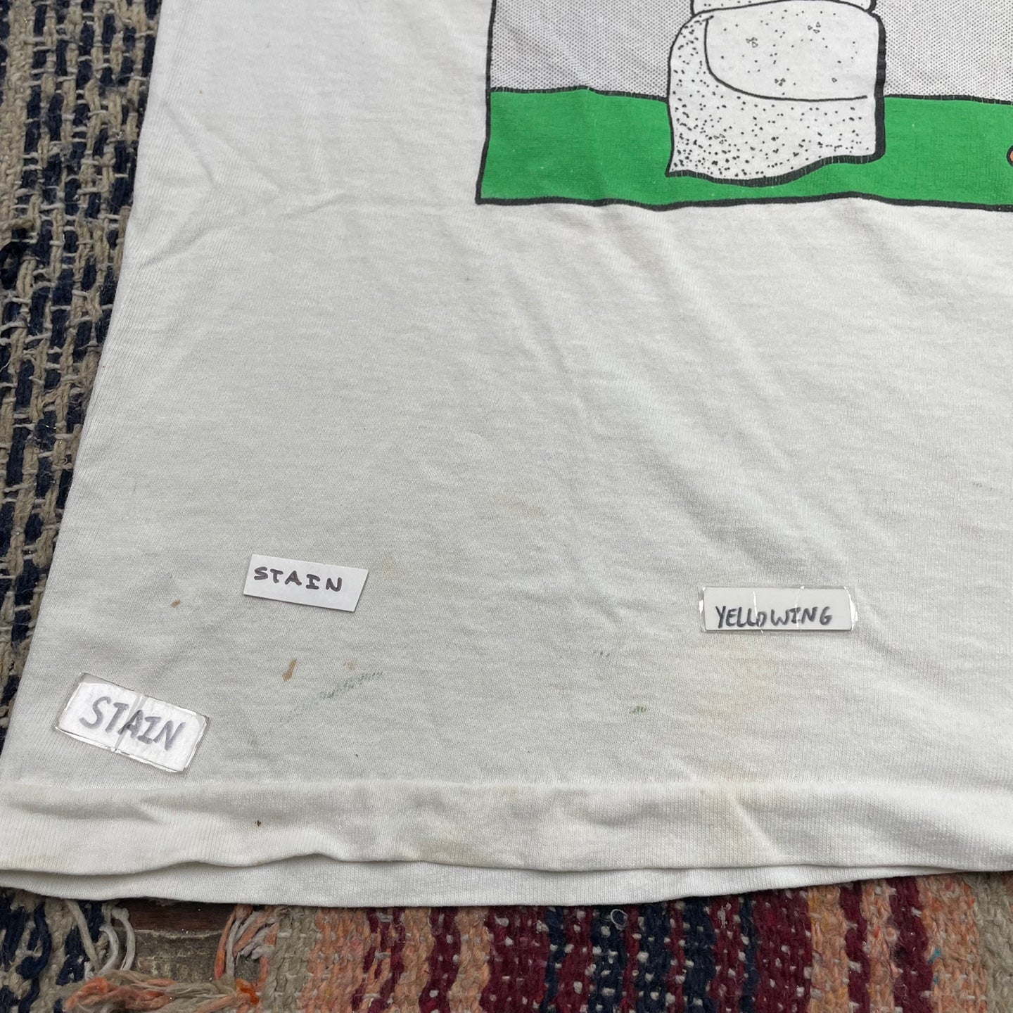 Vintage Brian Mulroney and Flintstones Funny T-Shirt