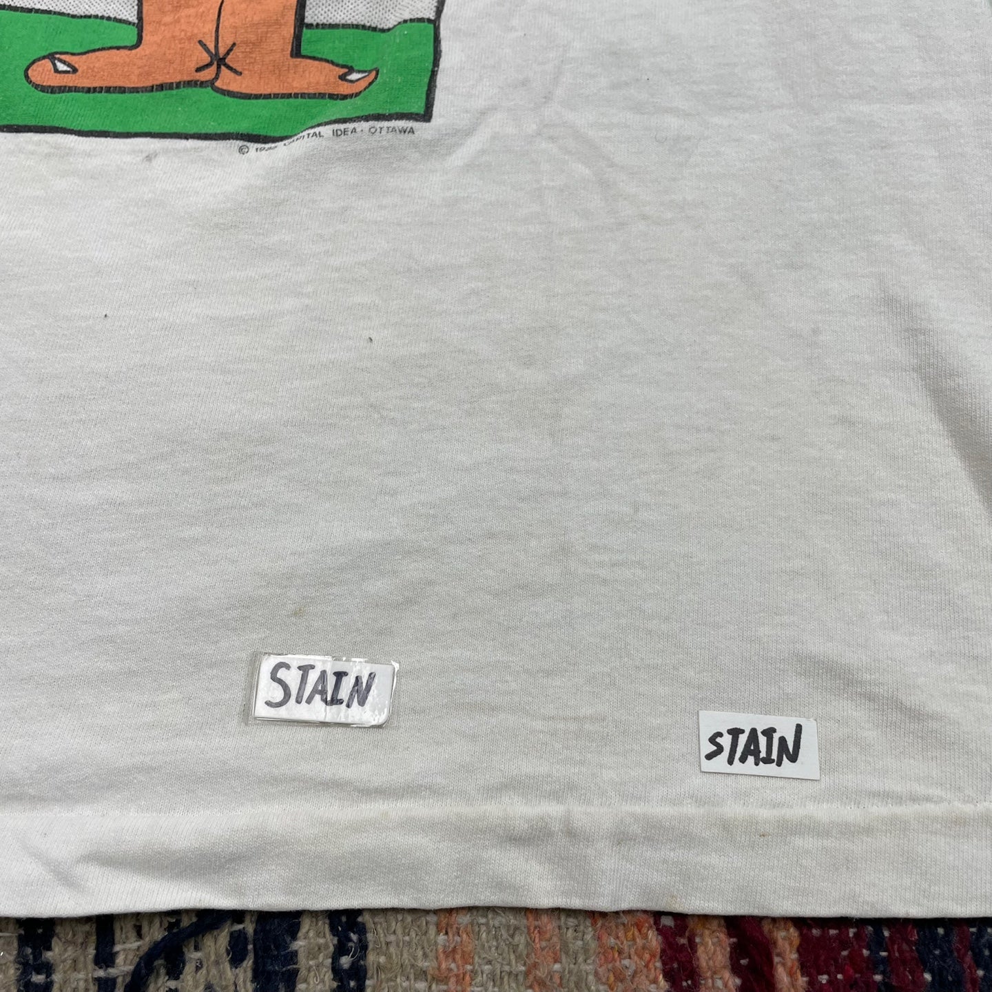 Vintage Brian Mulroney and Flintstones Funny T-Shirt