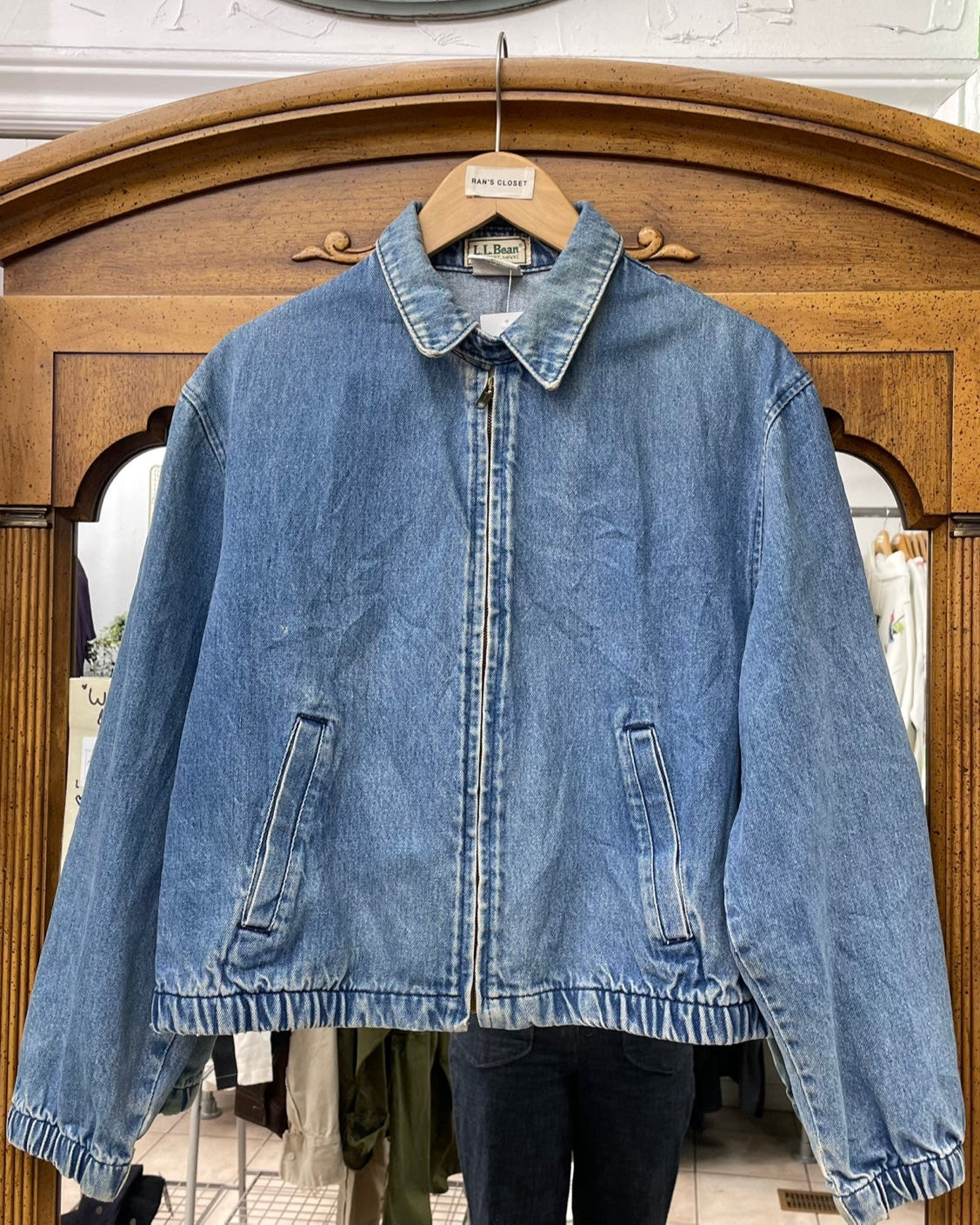 Vintage L.L. Bean Made in USA Denim Jacket