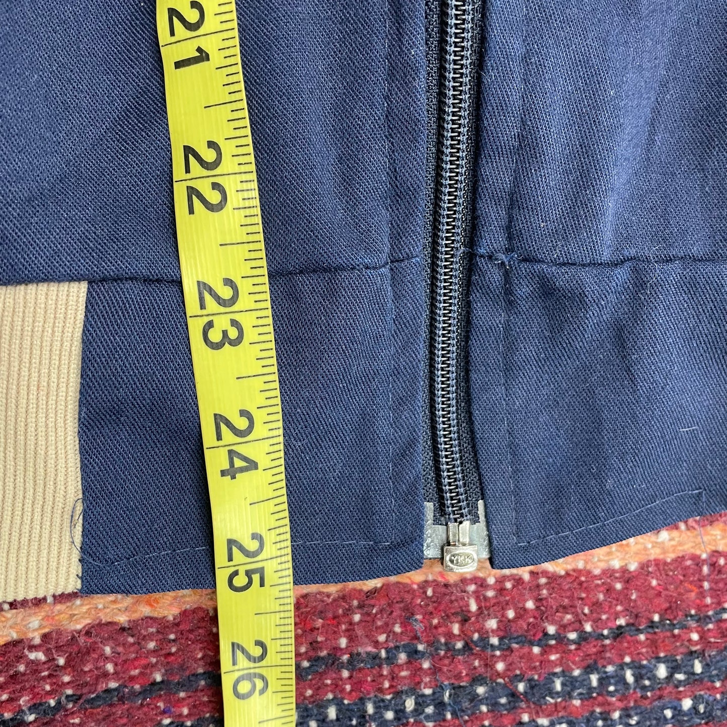 Vintage 1980's Adidas Navy and Beige Jacket