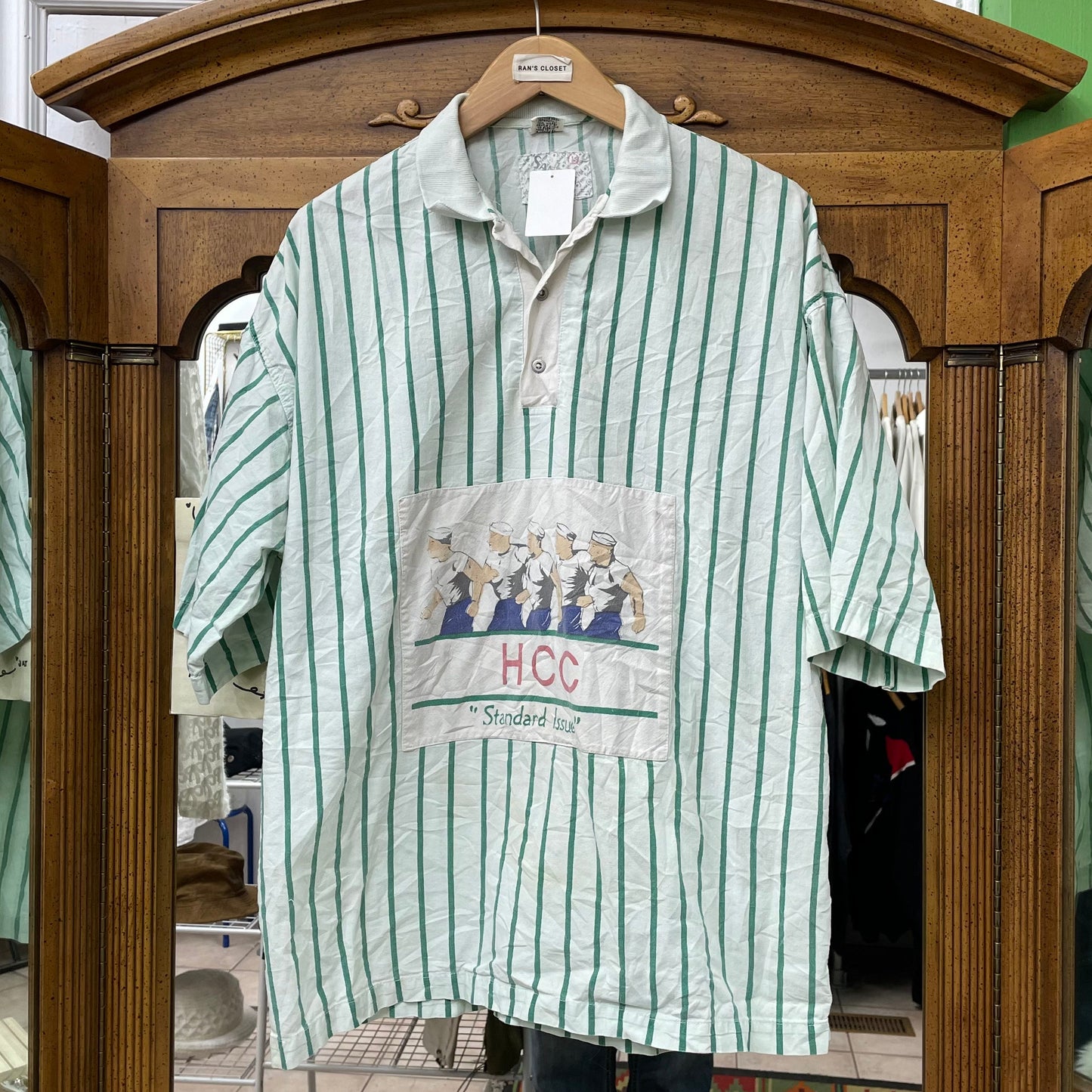 Vintage Santana Collection Striped Sailor Polo Tee
