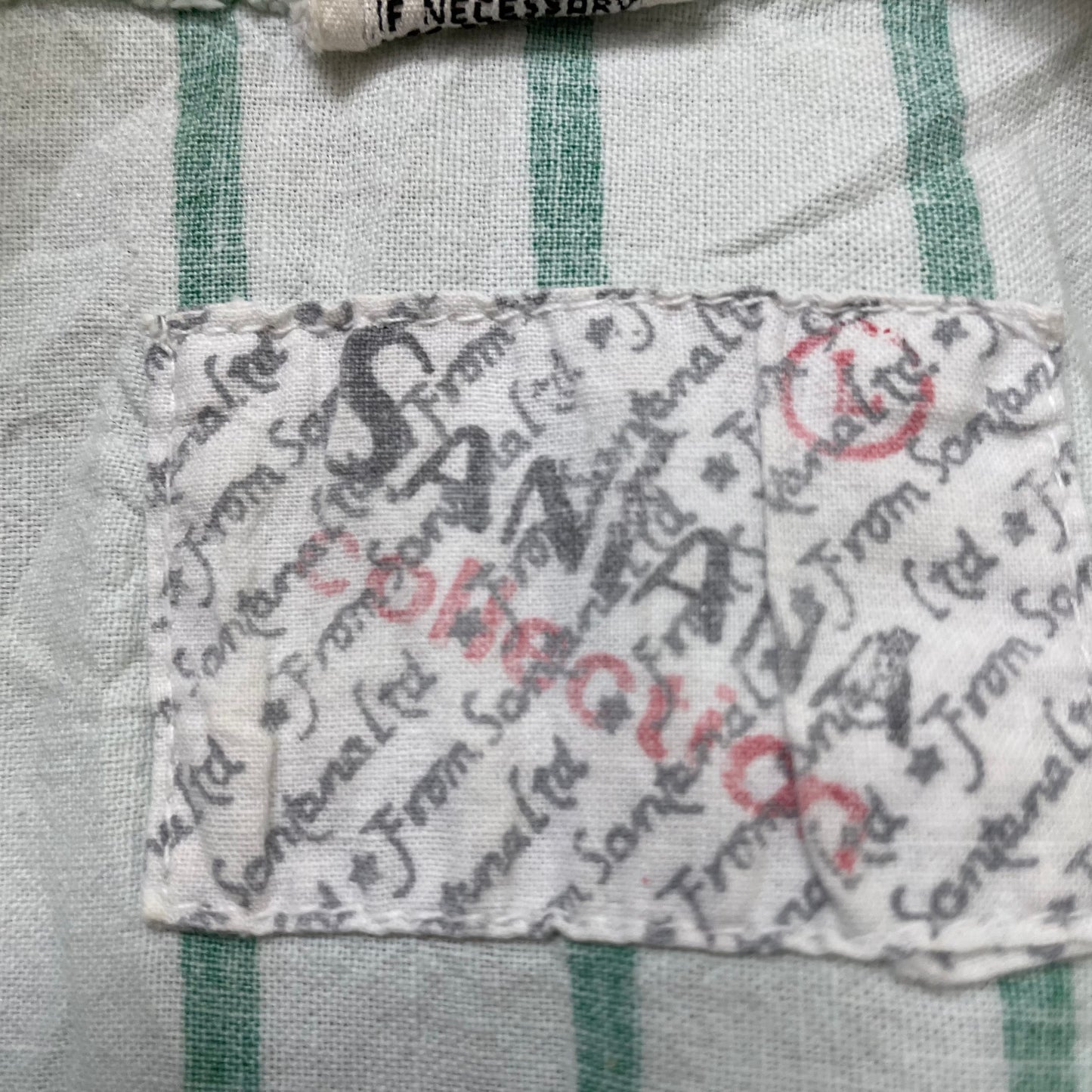 Vintage Santana Collection Striped Sailor Polo Tee