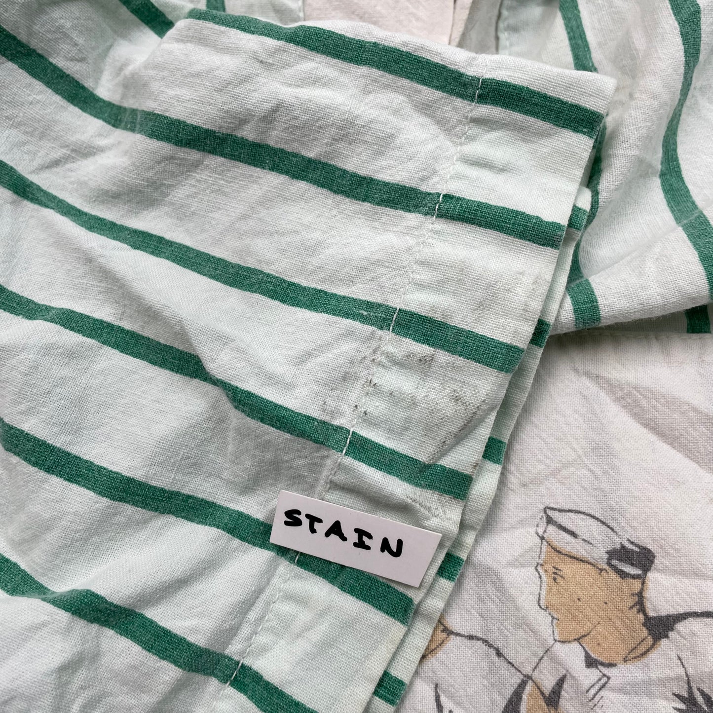 Vintage Santana Collection Striped Sailor Polo Tee
