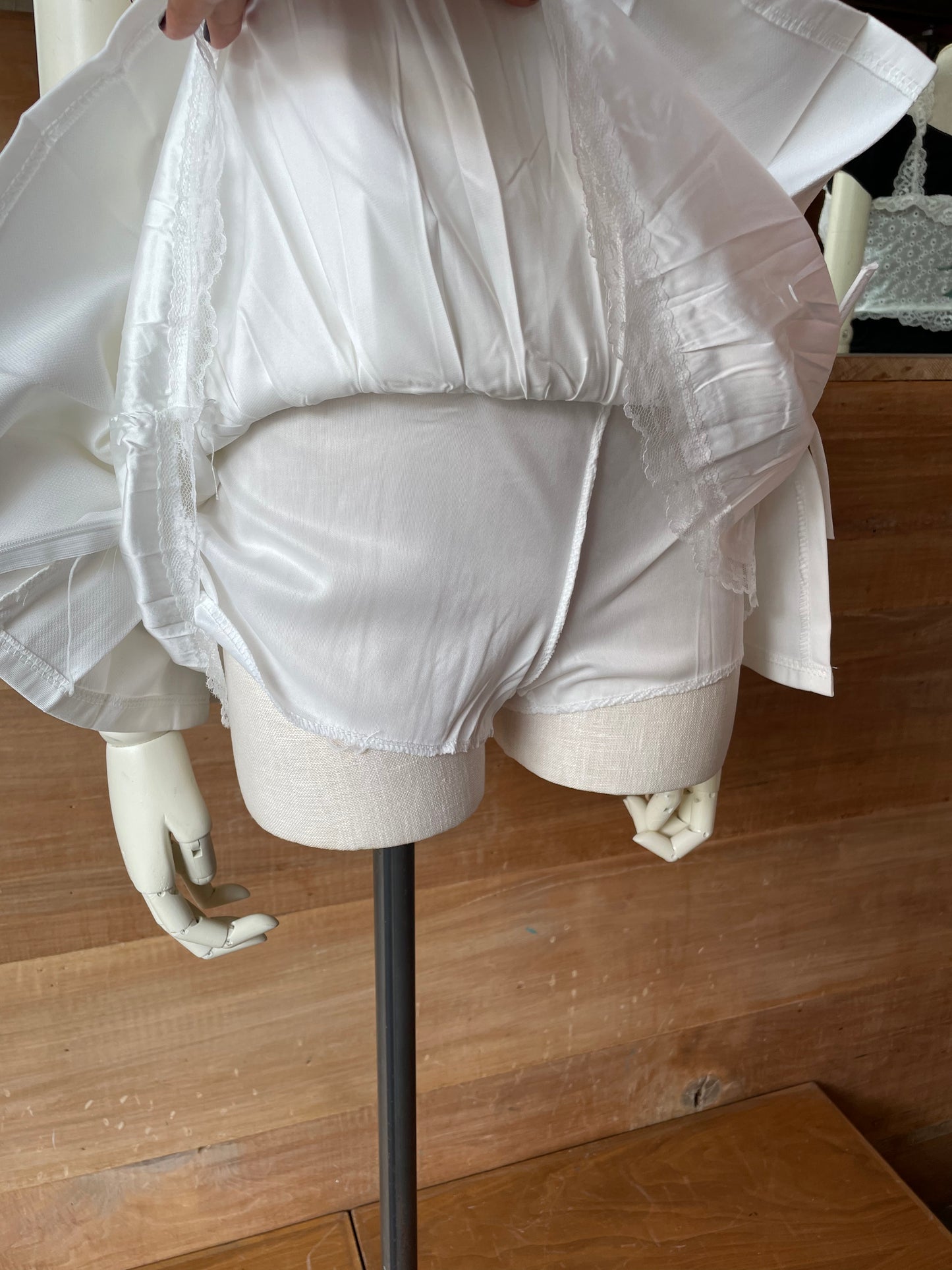 Pleated Mini Skirt with Bow