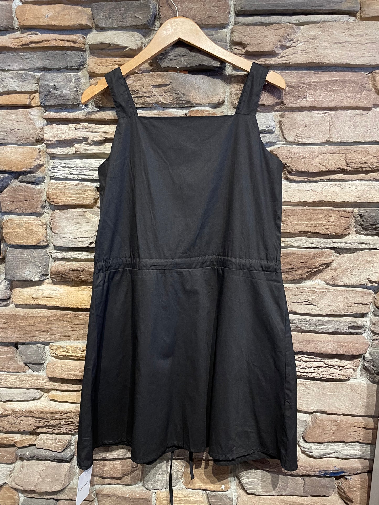 Pleated Dress with Oversized Pockets