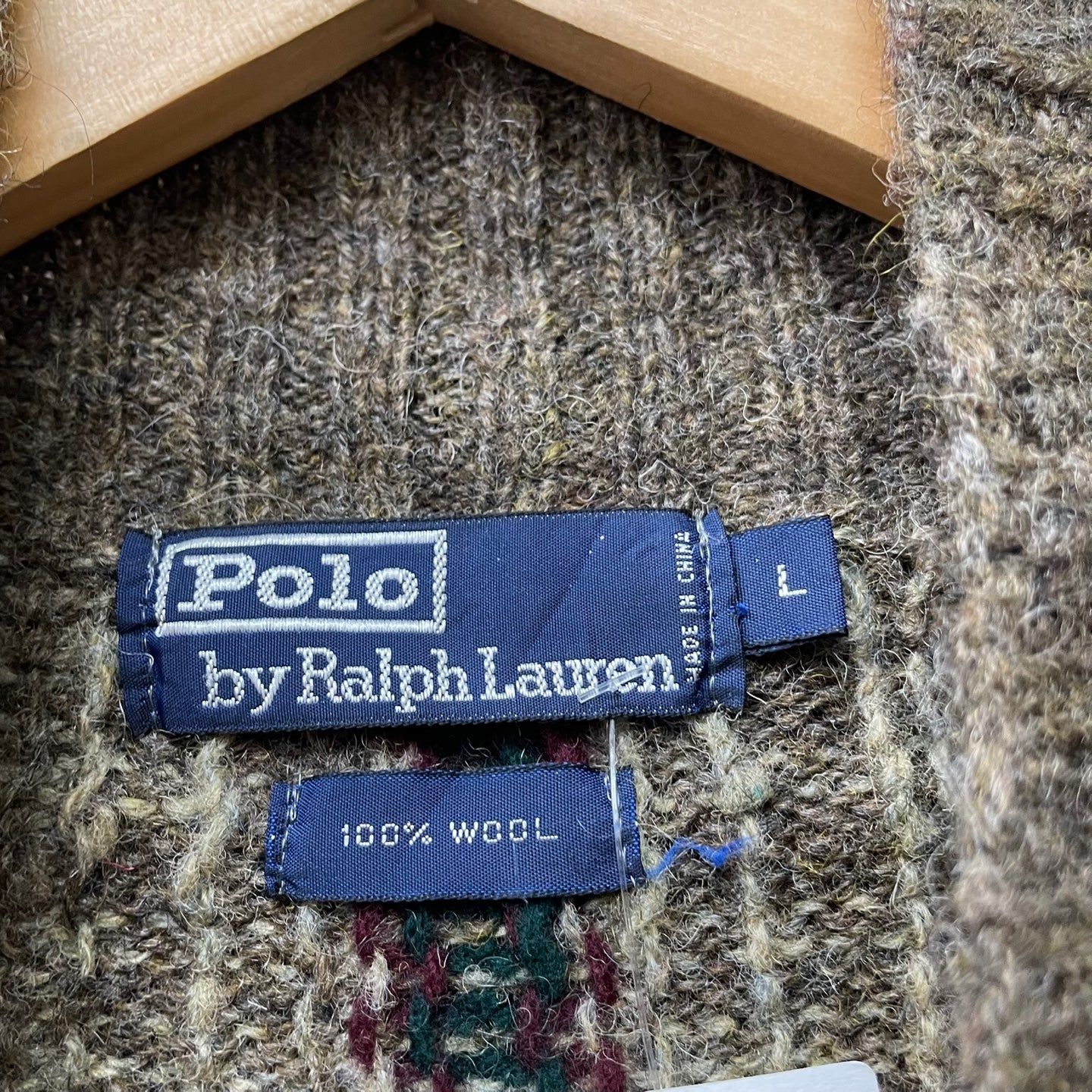 Vintage Polo Ralph Lauren Plaid Wool Sweater