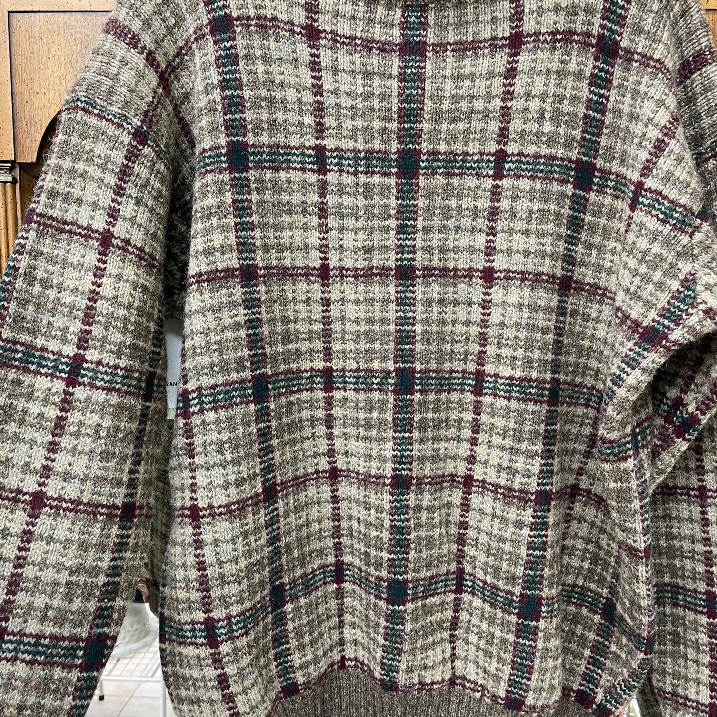 Vintage Polo Ralph Lauren Plaid Wool Sweater