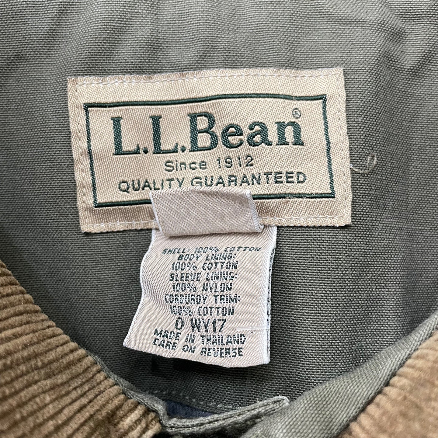 Vintage L.L. Bean Green Hunting Coat
