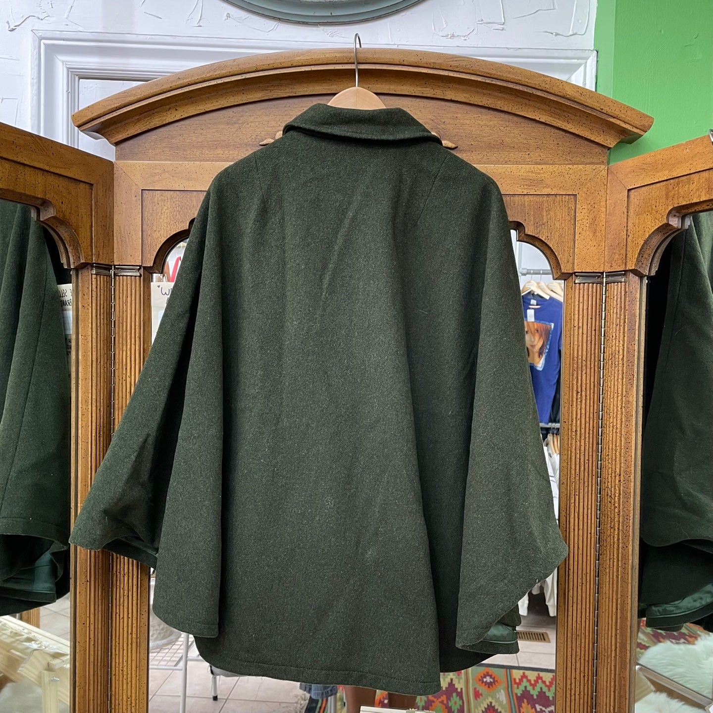 Vintage Eddie Bauer Green Poncho
