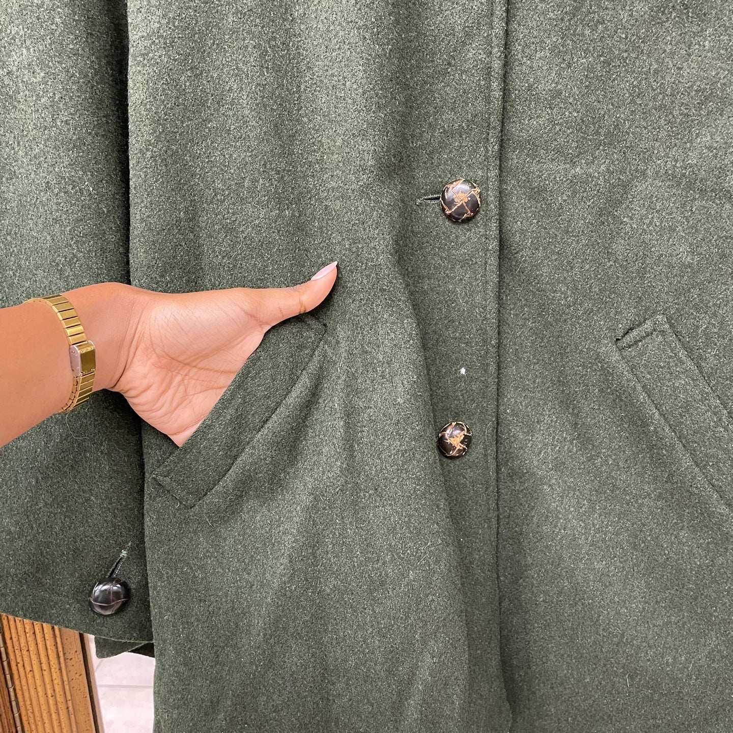 Vintage Eddie Bauer Green Poncho