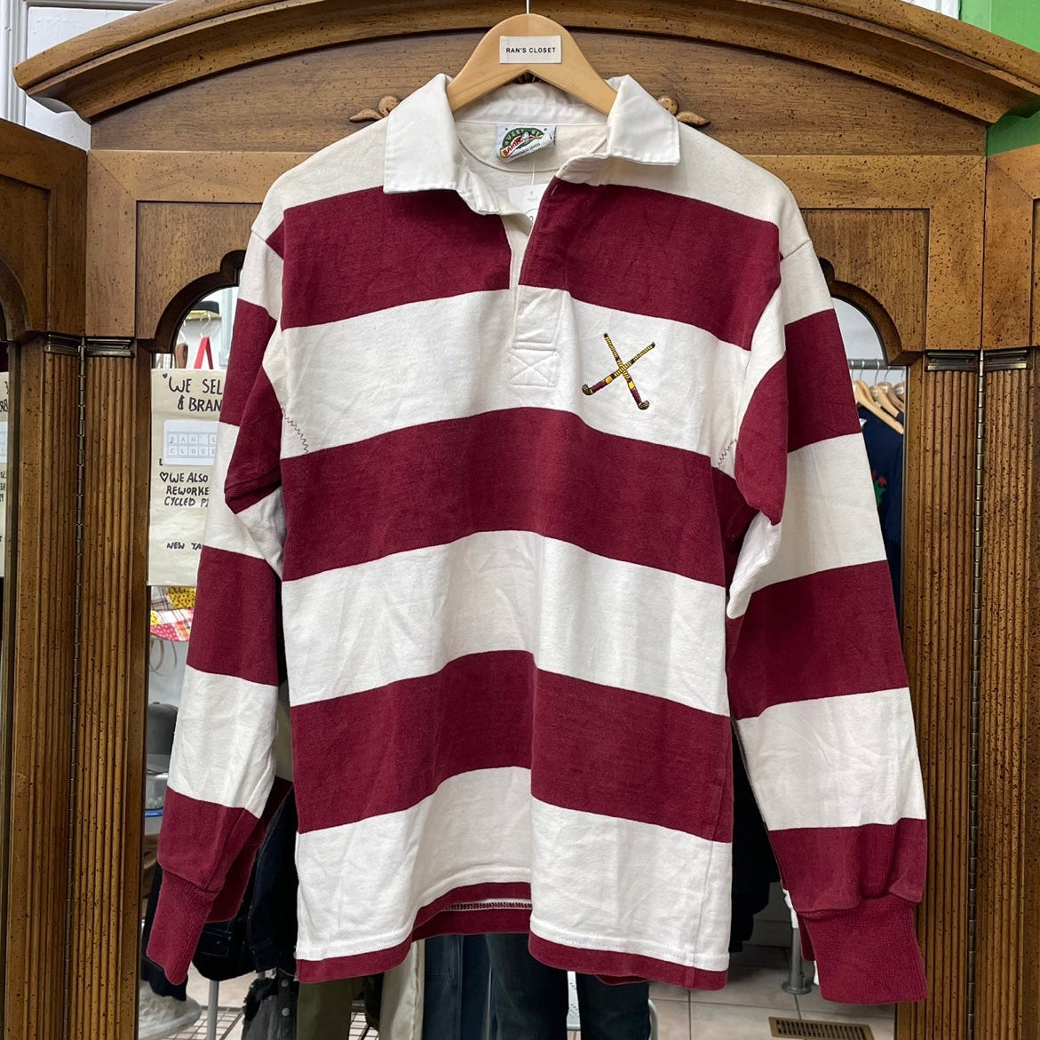 Vintage Barbarian Rugby Wear Rugby Shirt