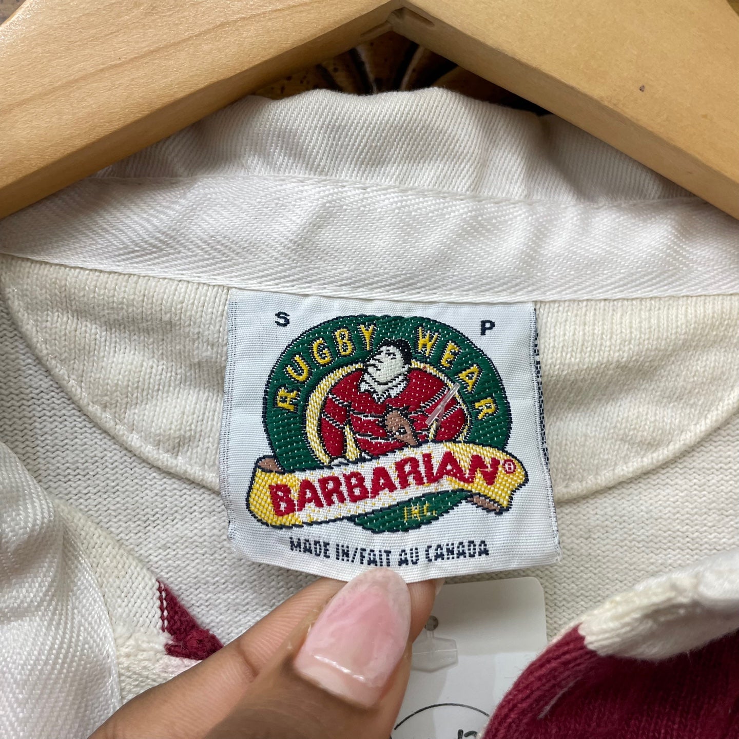 Vintage Barbarian Rugby Wear Rugby Shirt