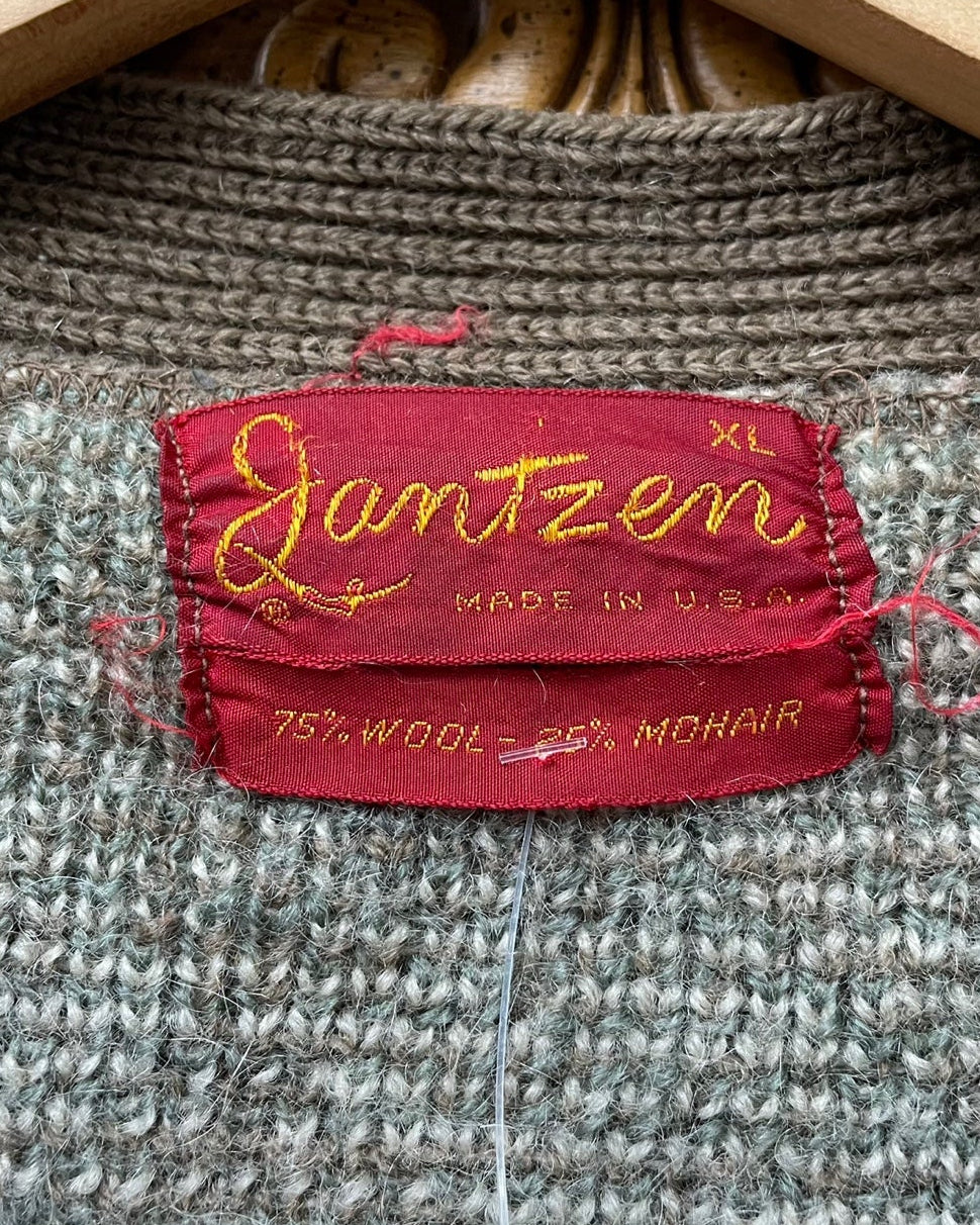 Vintage Jantzen Wool and Mohair Argyle Cardigan
