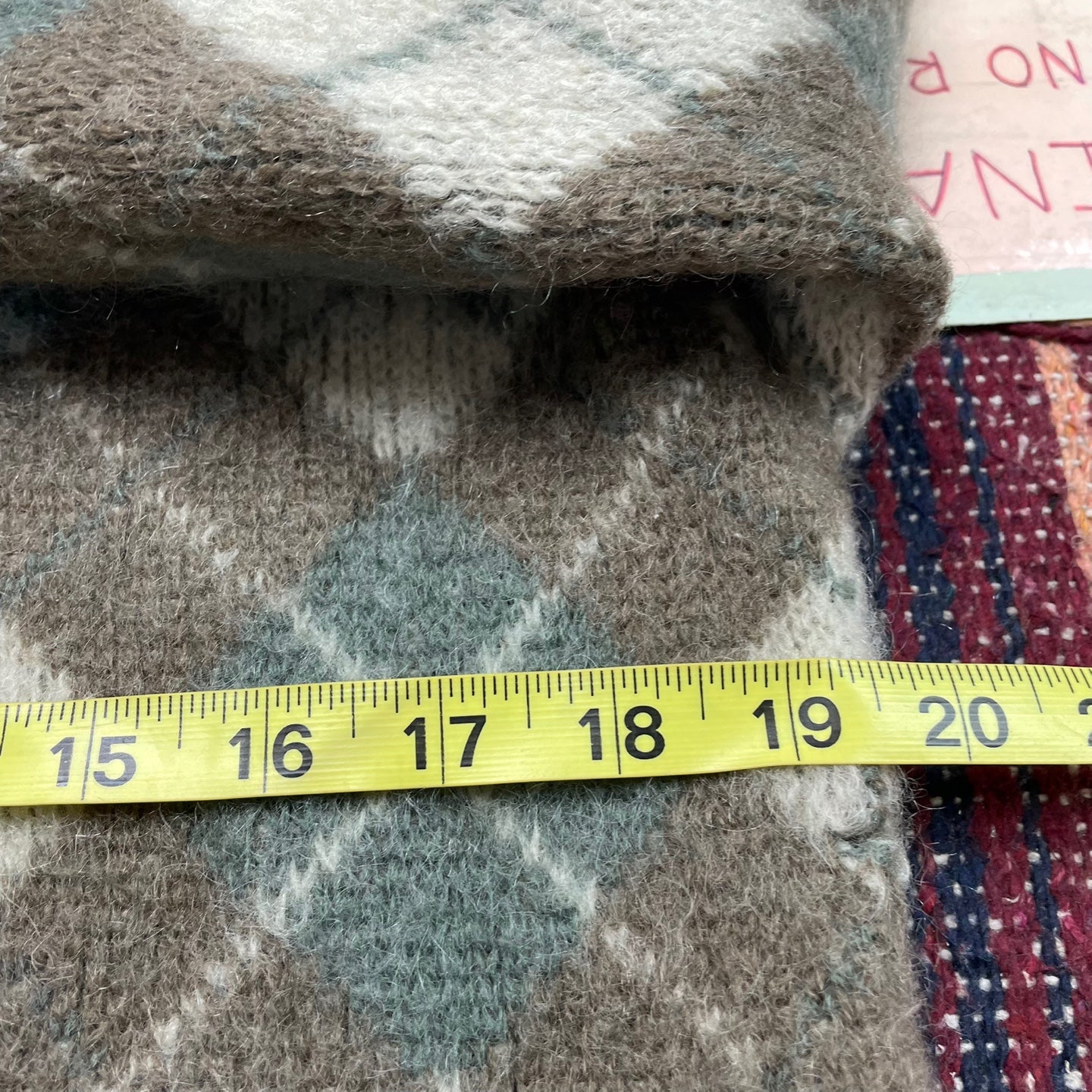 Vintage Jantzen Wool and Mohair Argyle Cardigan
