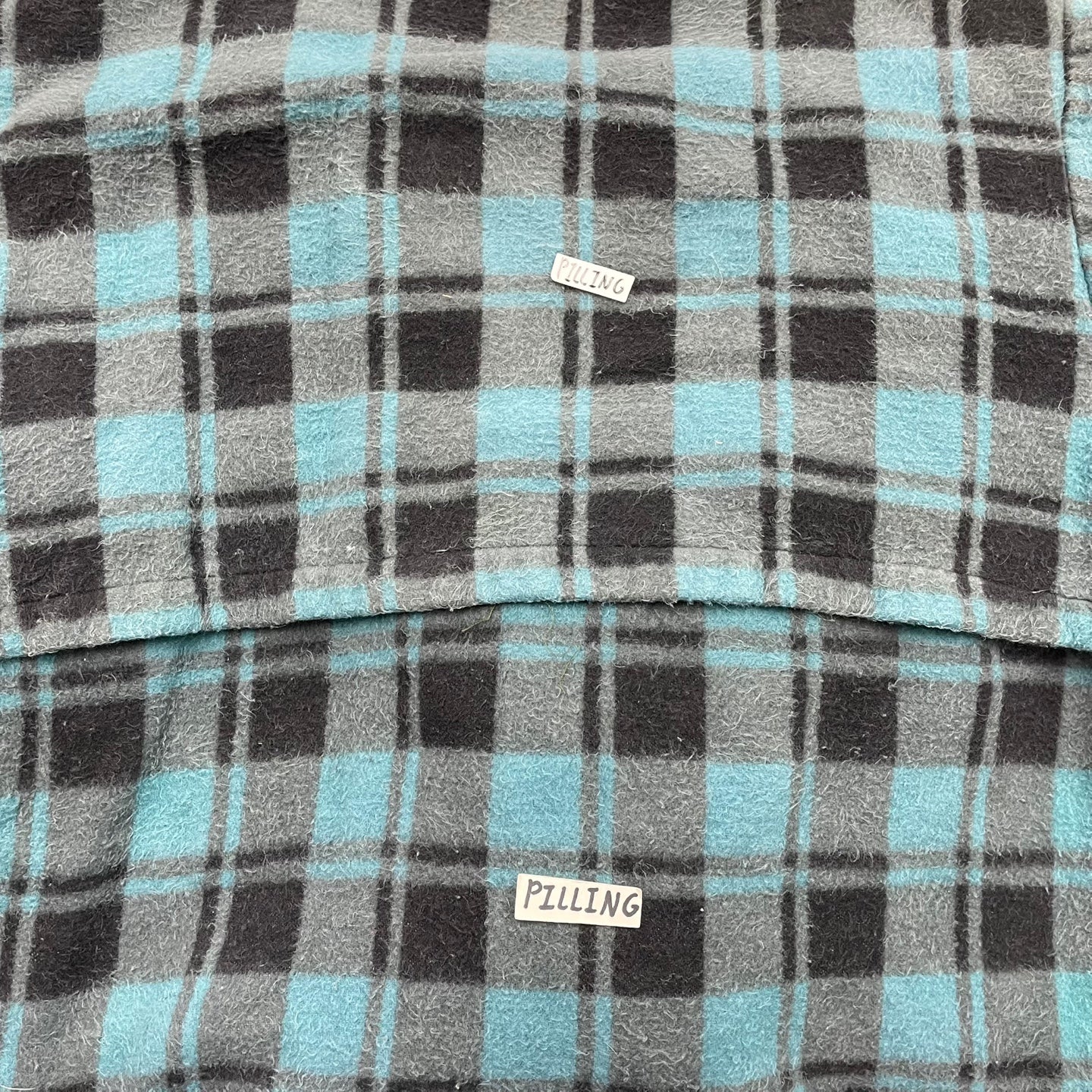 Vintage Blue and Black Champion Flannel