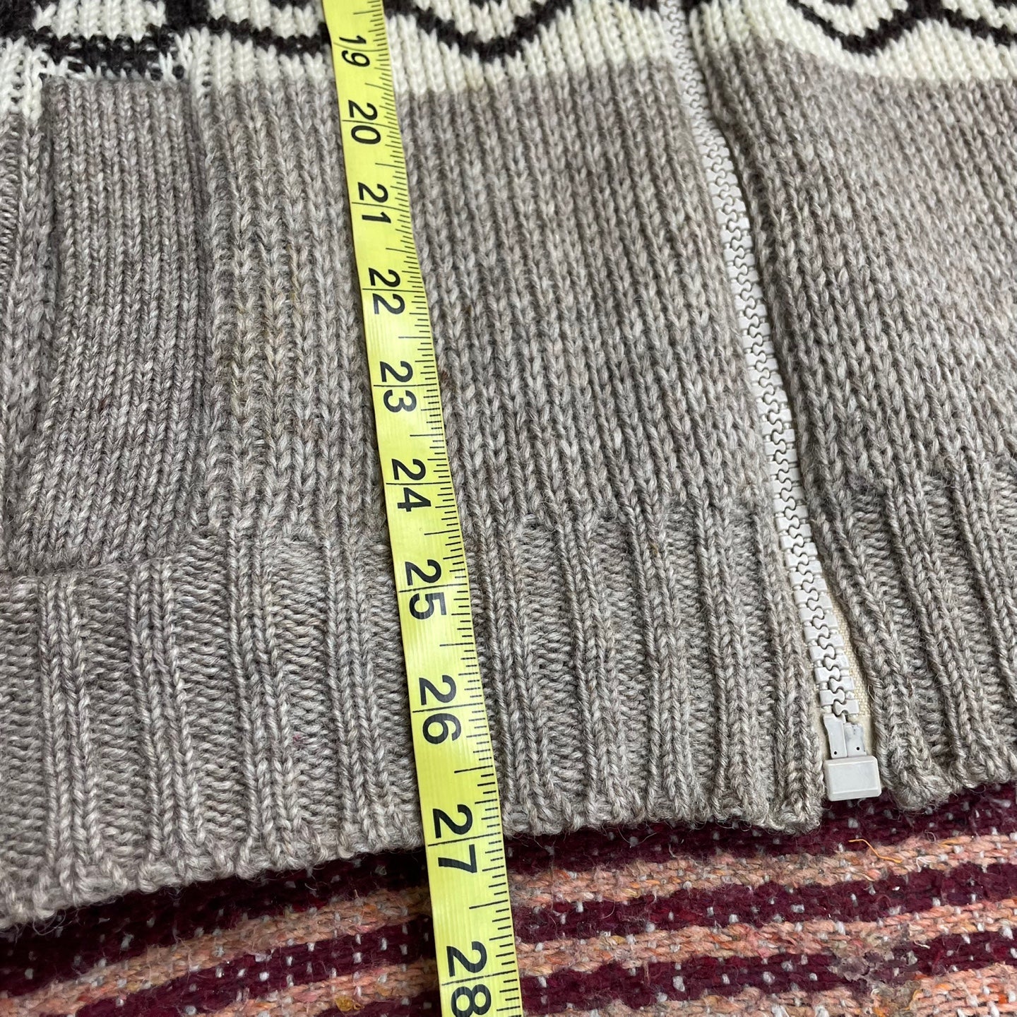 Vintage Brown Bison Wool Knit Sweater
