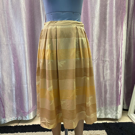 Vintage Christian Dior Separates Silk Midi Skirt