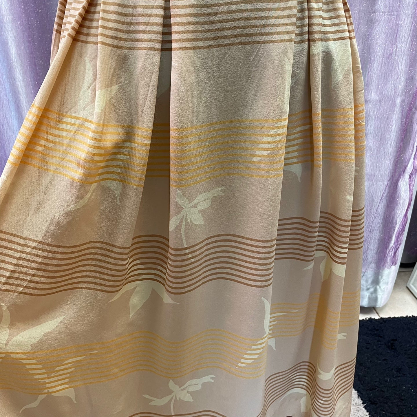 Vintage Christian Dior Separates Silk Midi Skirt