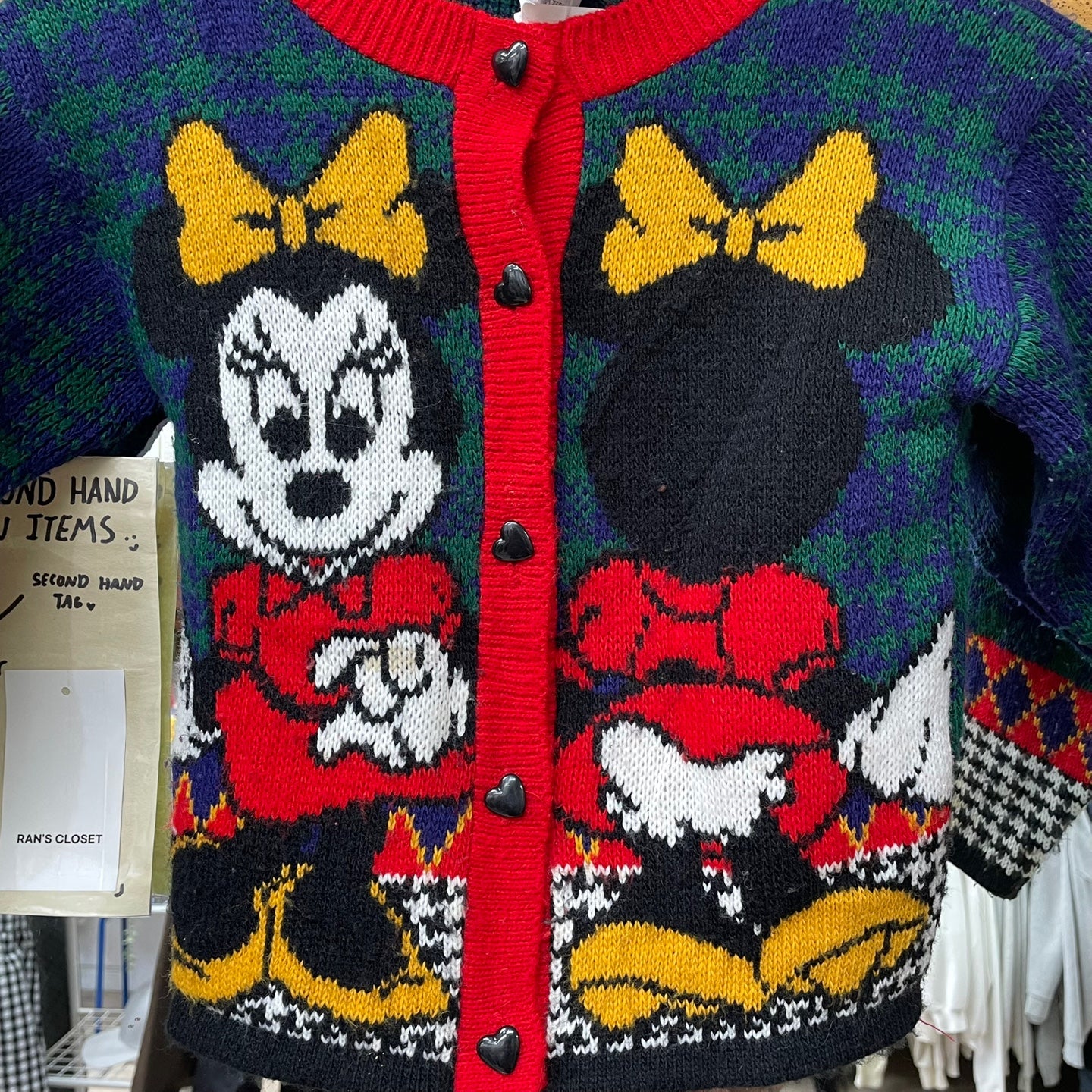 Vintage Disney Mickeys Stuff for Kids Minnie Cardigan