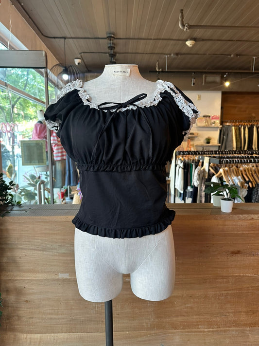 Lace Trim Blouse