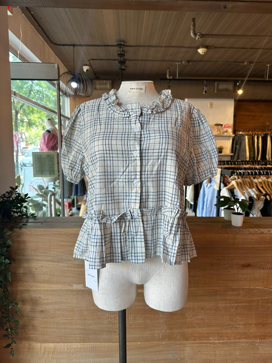 Boxy Plaid Blouse