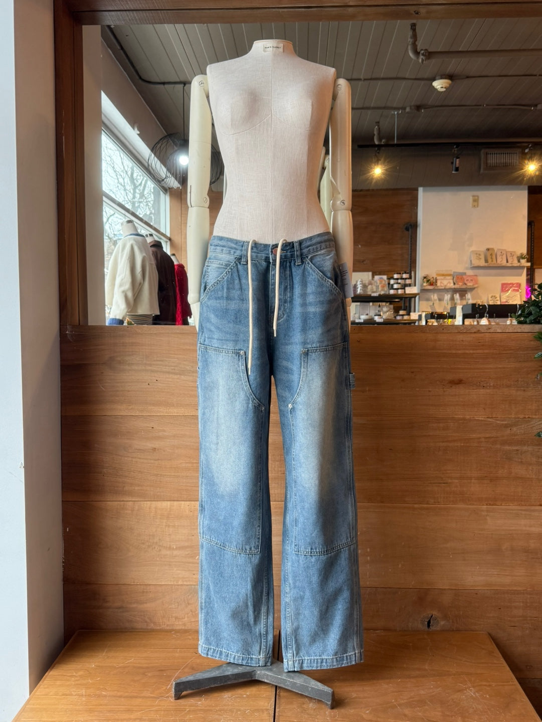 Drawstring Lightwash Jeans
