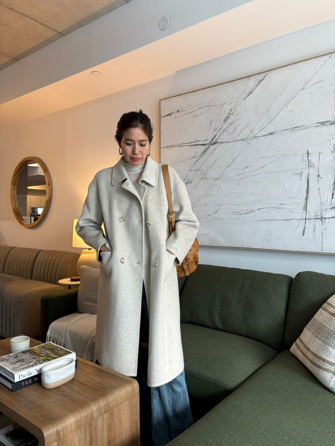 Oversized Long Wool Coat