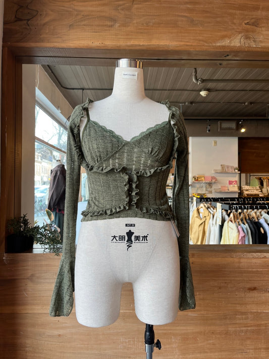Tank Top and Cardigan Set