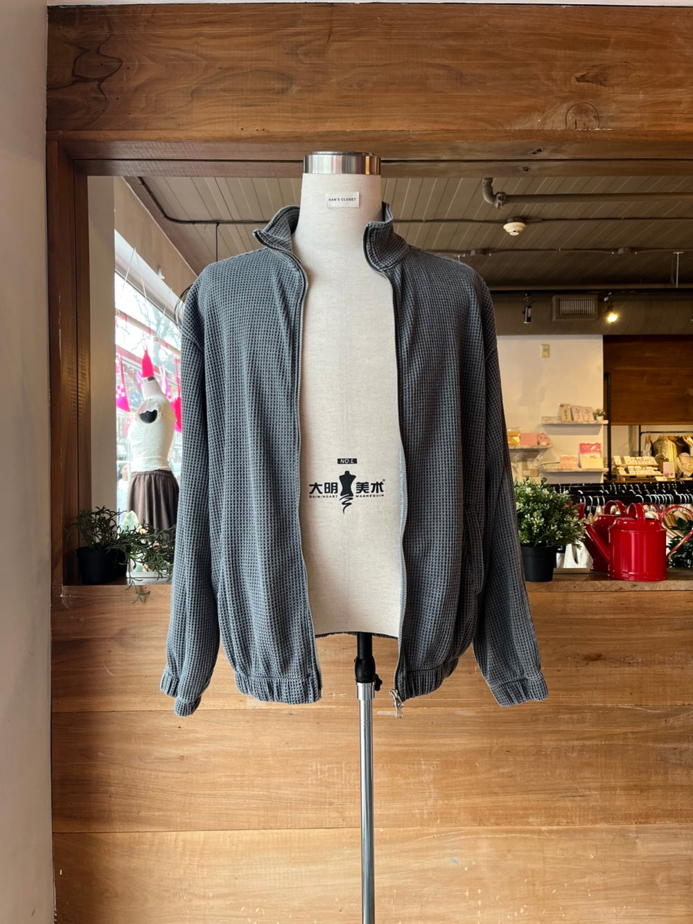 Men's Waffle Zip Up