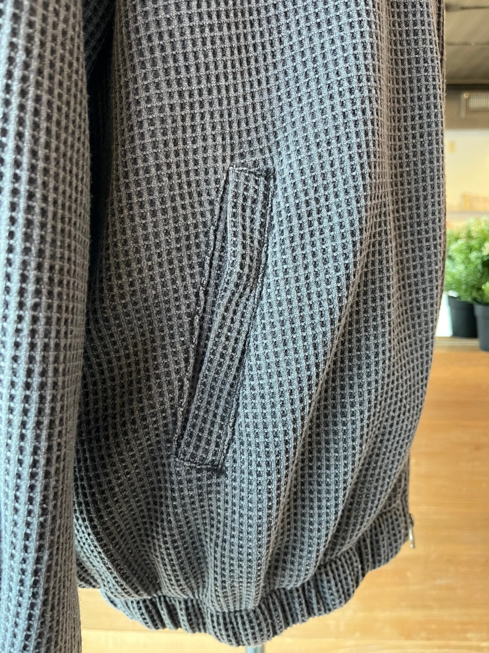 Men's Waffle Zip Up